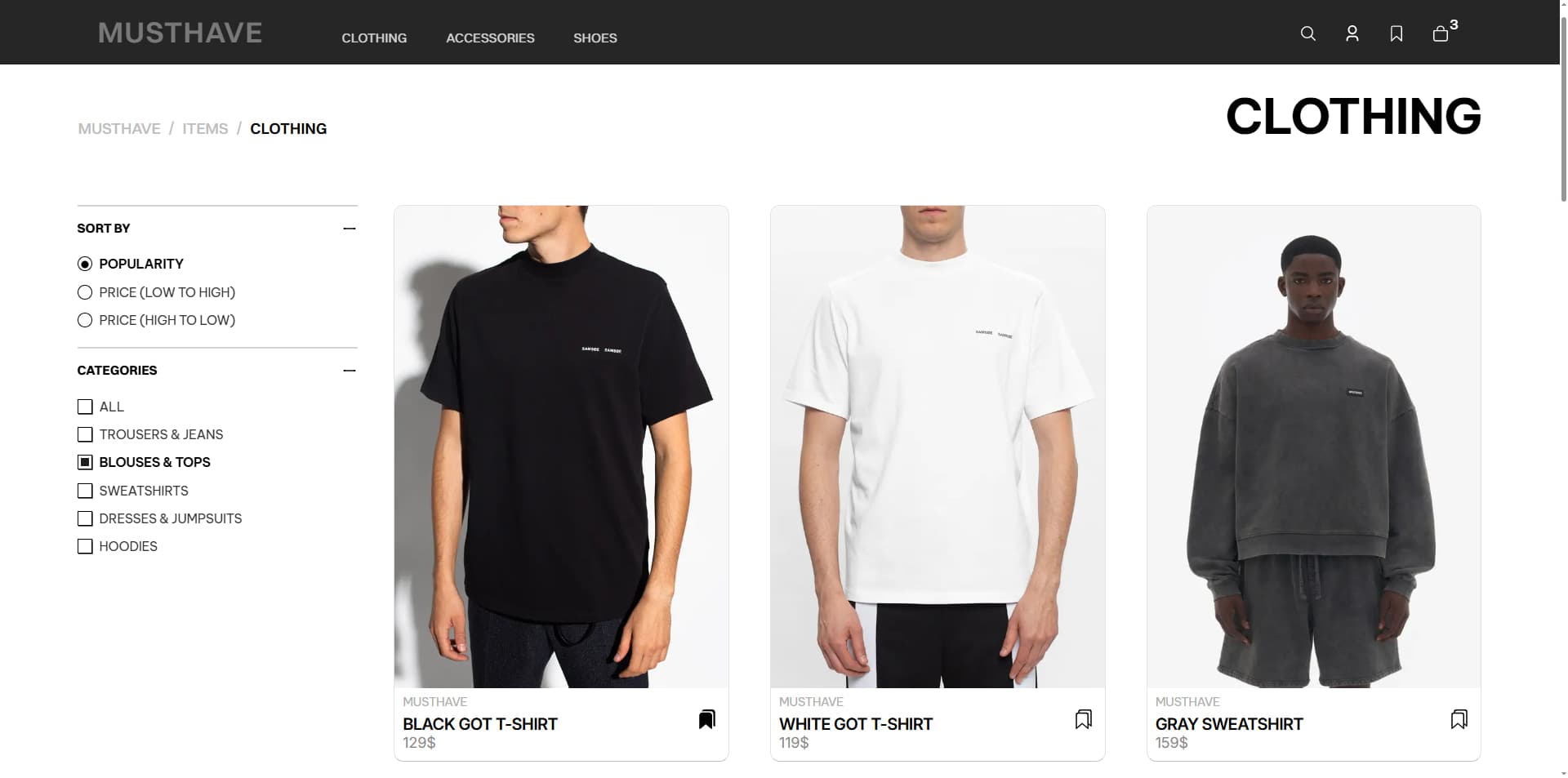 MUSTHAVE Store
